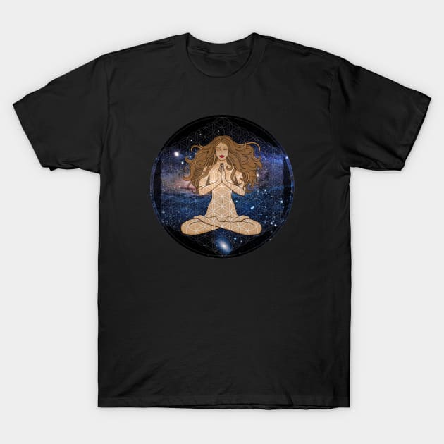 Flower of life - Mandala Galaxy T-Shirt by MandalaSoul